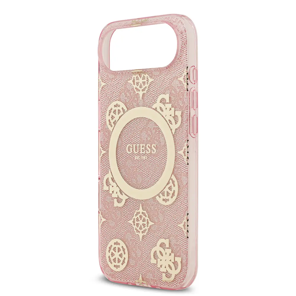 iPhone 17 Air MagSafe Uyumlu Kılıf - Guess IML Peony ve 4G Desenli
