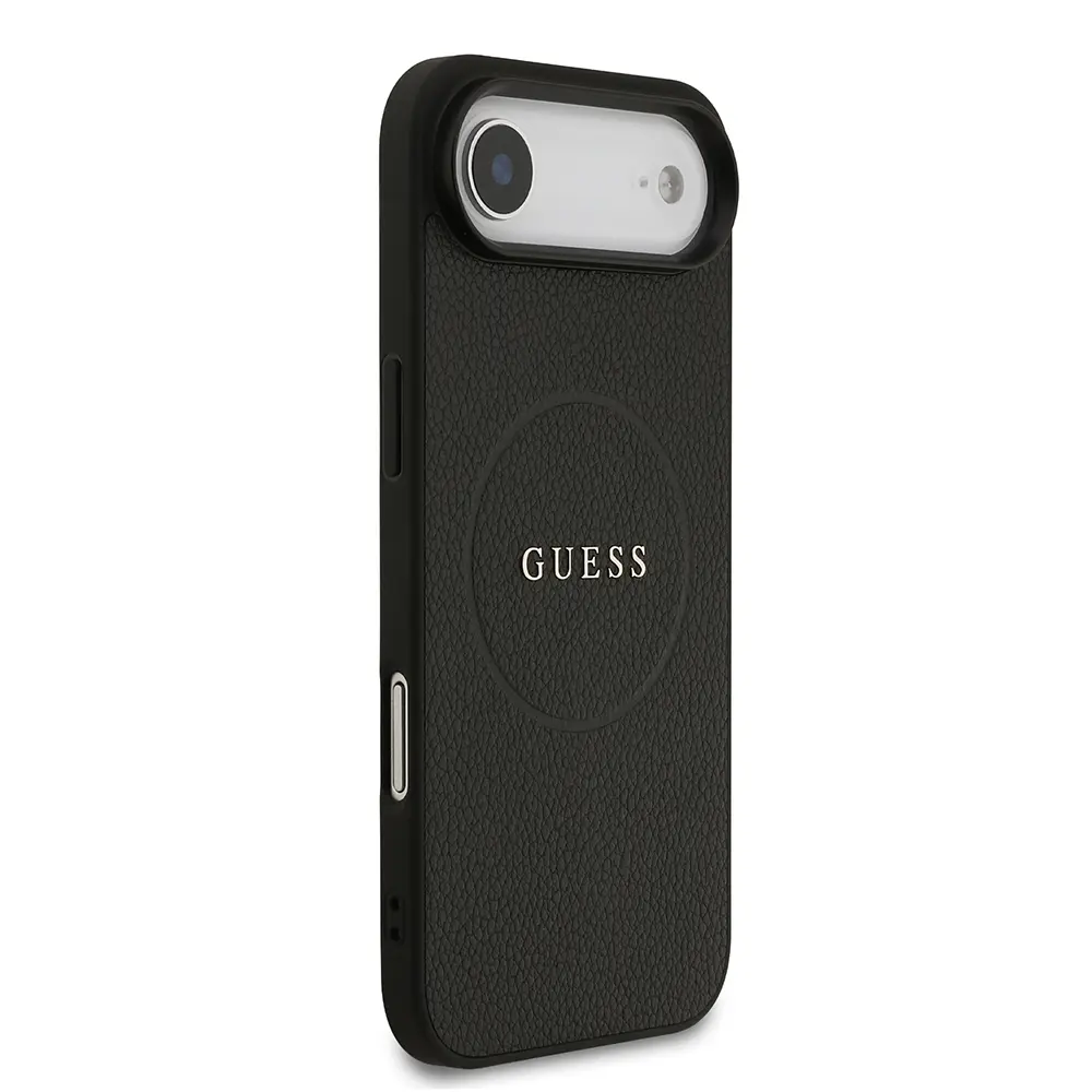 iPhone 17 Air MagSafe Uyumlu PU Deri Kılıf - Guess Yazı Logolu