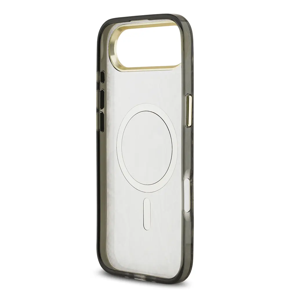 Apple iPhone 17 Air Kılıf Guess Orjinal Lisanslı M-safe Şarj Özellikli Yazı Logolu Python Desenli Kapak