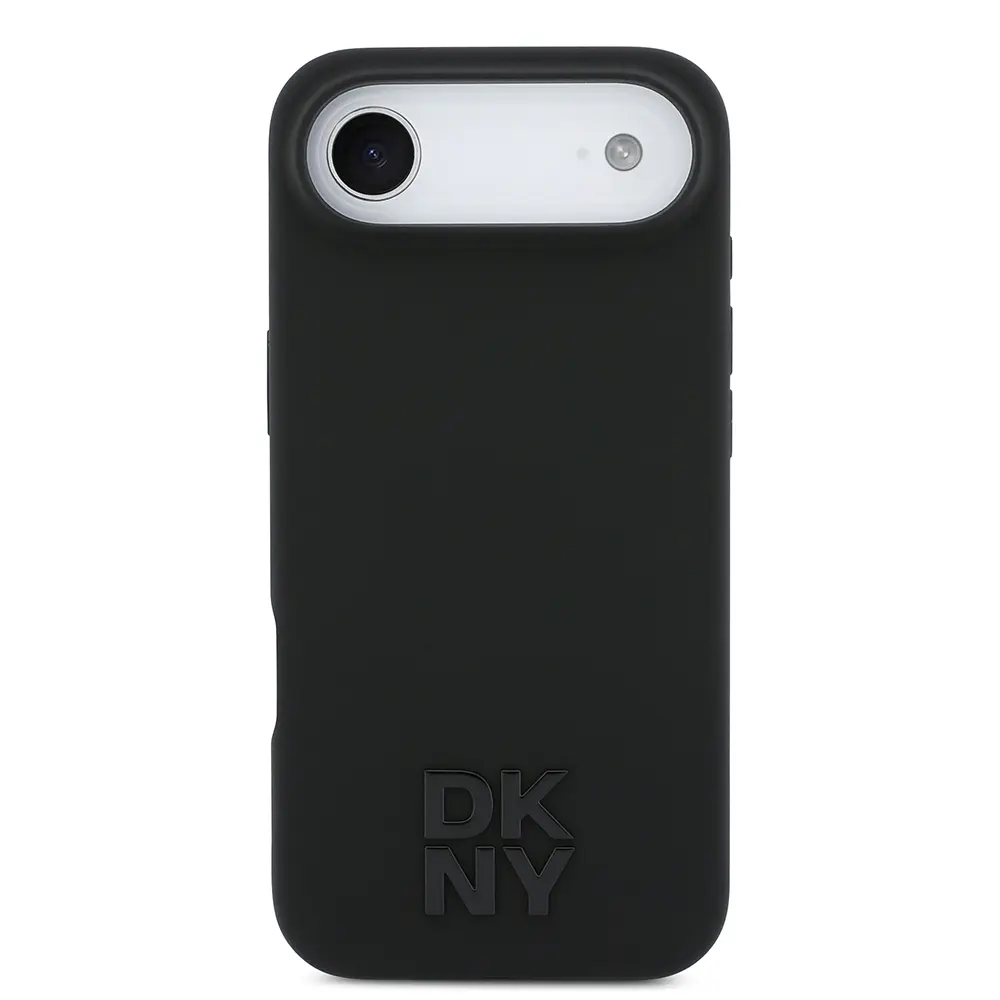 iPhone 17 Air MagSafe Uyumlu Silikon Kılıf - DKNY Metal Logolu