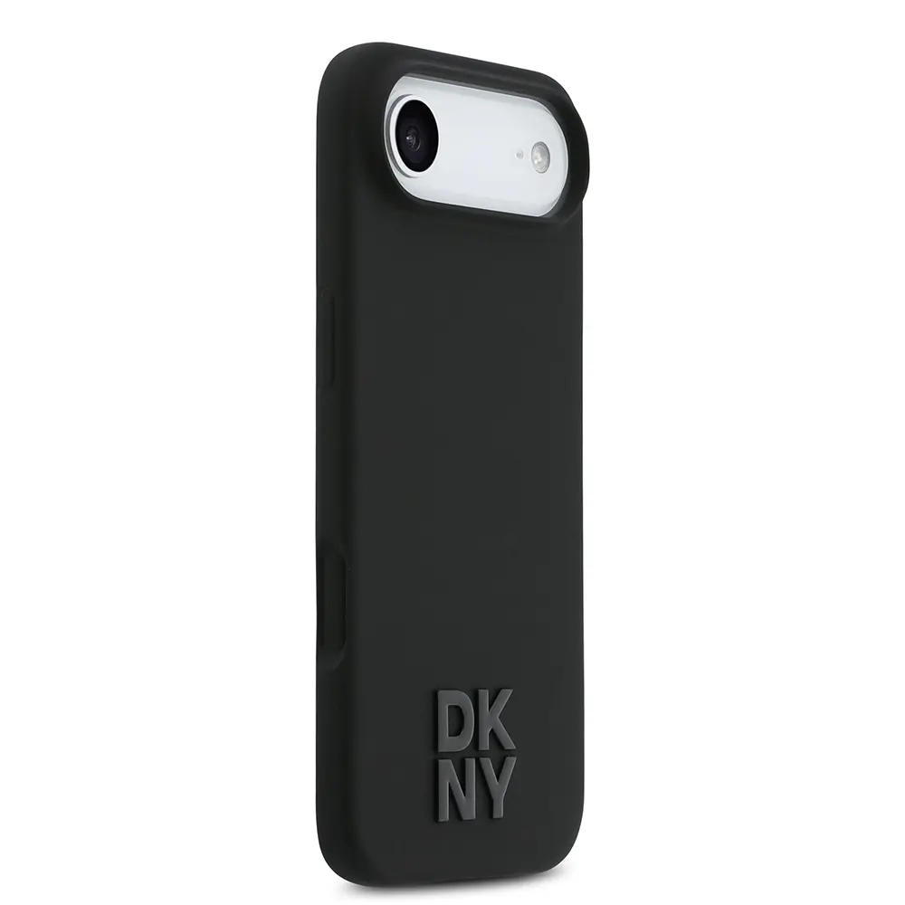 iPhone 17 Air MagSafe Uyumlu Silikon Kılıf - DKNY Metal Logolu