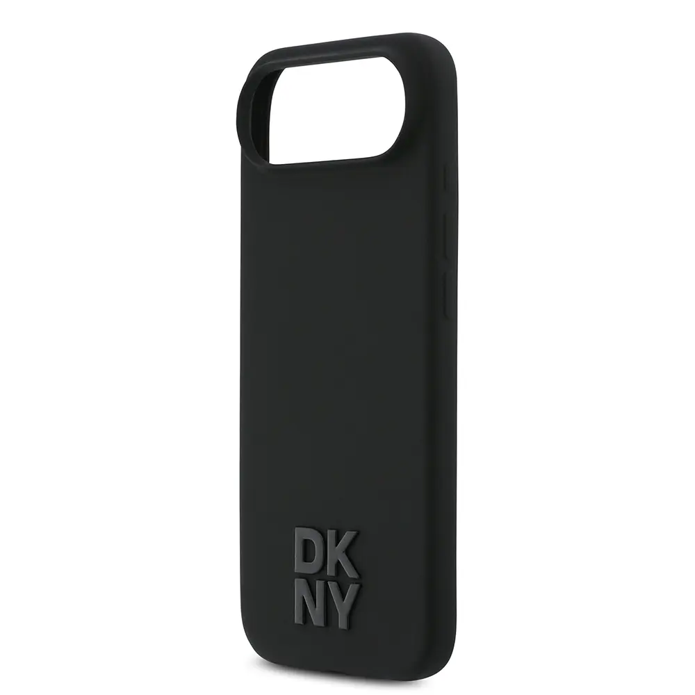 iPhone 17 Air MagSafe Uyumlu Silikon Kılıf - DKNY Metal Logolu