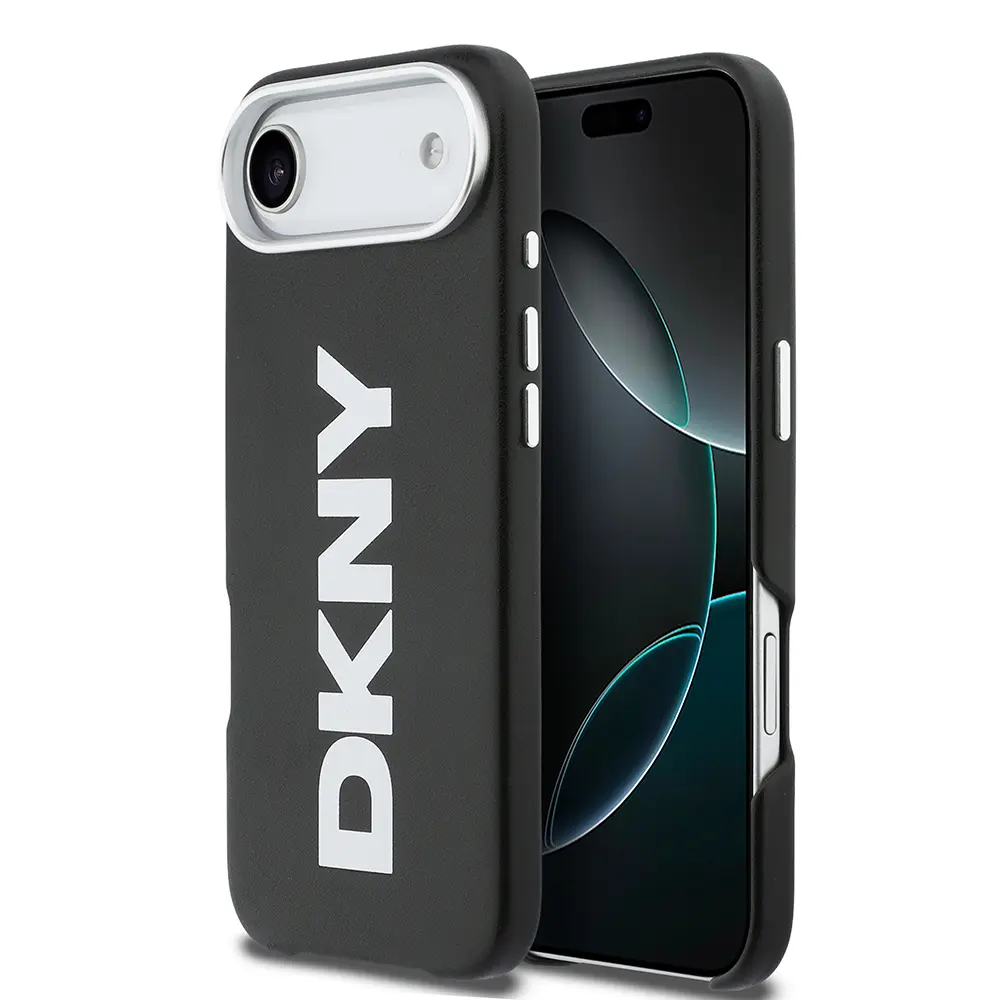 iPhone 17 Air MagSafe Uyumlu PU Kılıf - DKNY Büyük Dikey Logolu