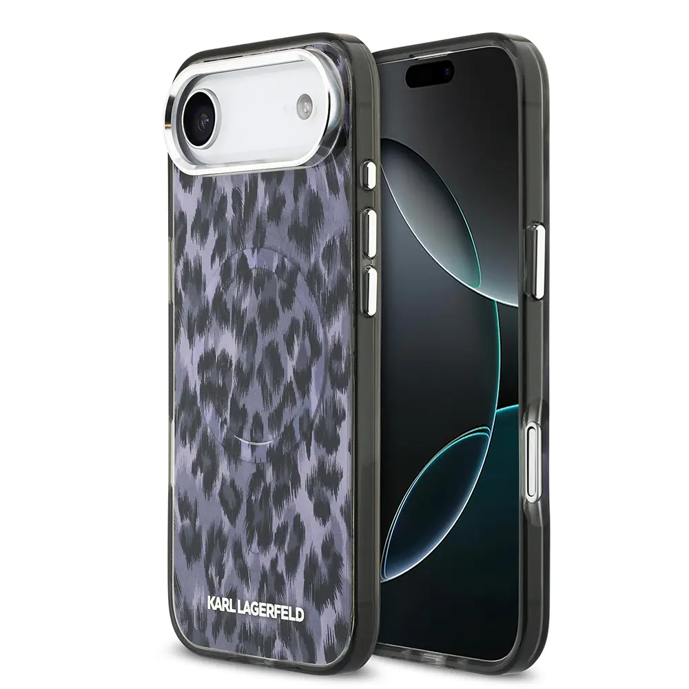 iPhone 17 Air MagSafe Uyumlu Leopar Baskılı Kılıf - Karl Lagerfeld