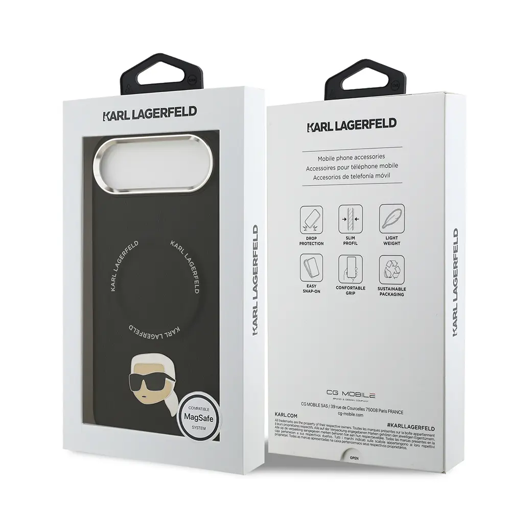 iPhone 17 Air MagSafe Uyumlu PU Deri Kılıf - Karl Lagerfeld