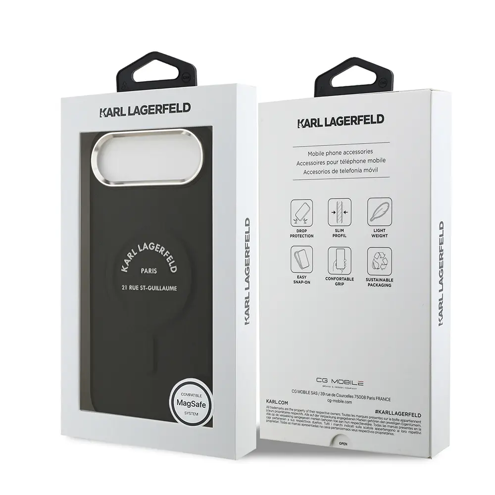 iPhone 17 Air MagSafe Uyumlu PU Deri Kılıf - Karl Lagerfeld Paris RSG