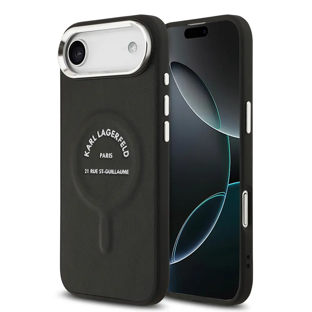 iPhone 17 Air MagSafe Uyumlu PU Deri Kılıf - Karl Lagerfeld Paris RSG
