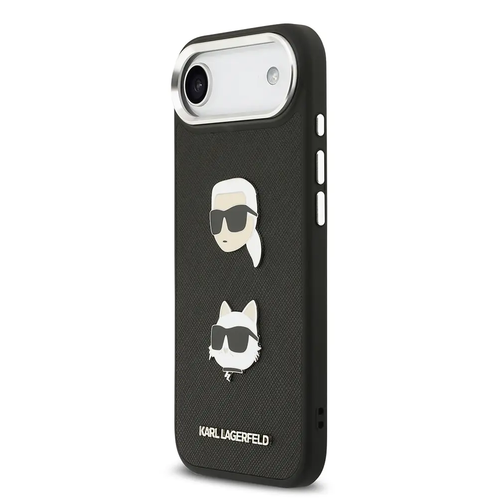 iPhone 17 Air Kılıf, Metal Logolu K&C Heads Pin Kapak - Karl Lagerfeld