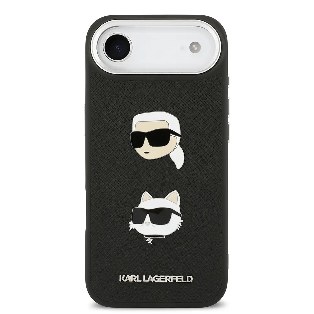 iPhone 17 Air Kılıf, Metal Logolu K&C Heads Pin Kapak - Karl Lagerfeld
