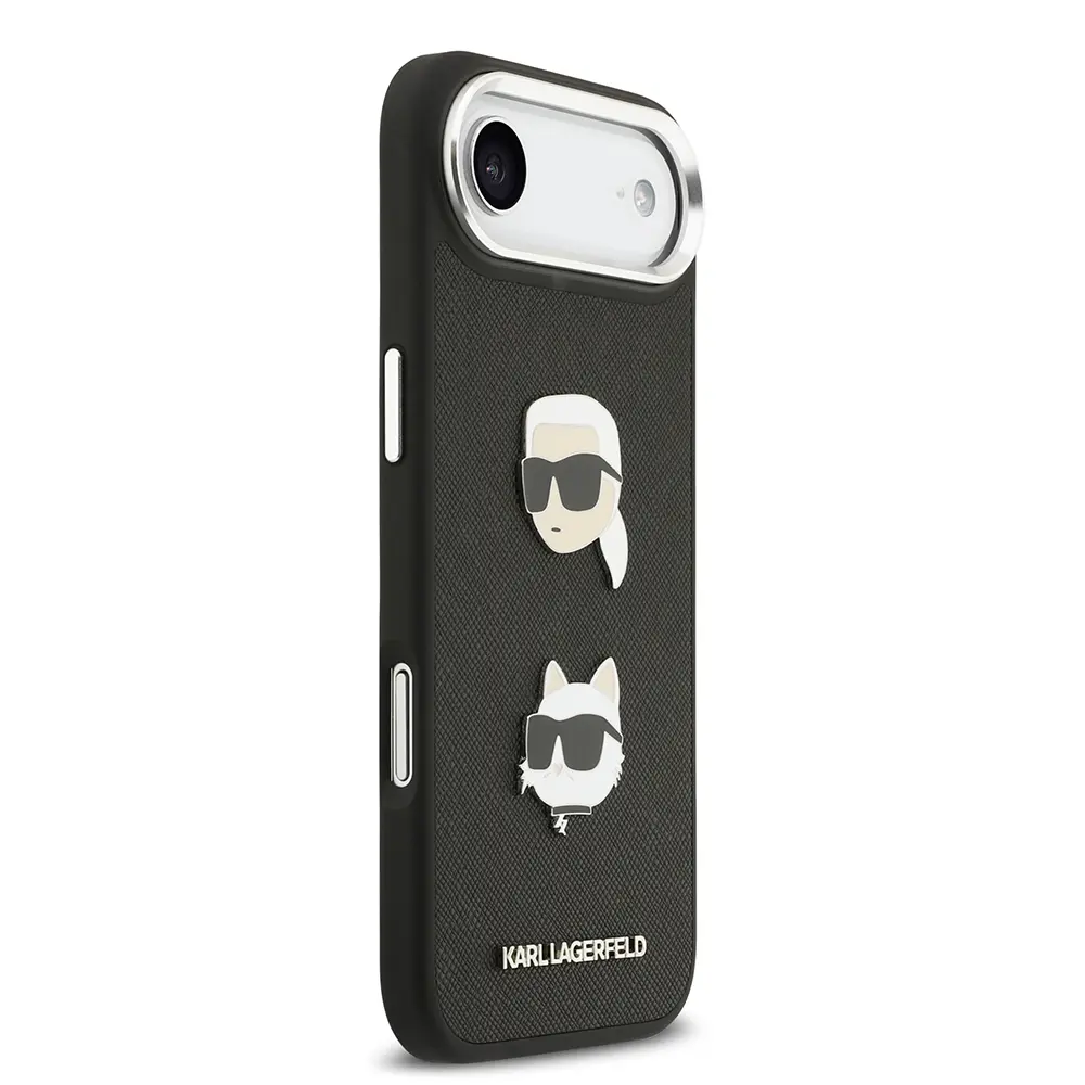 iPhone 17 Air Kılıf, Metal Logolu K&C Heads Pin Kapak - Karl Lagerfeld