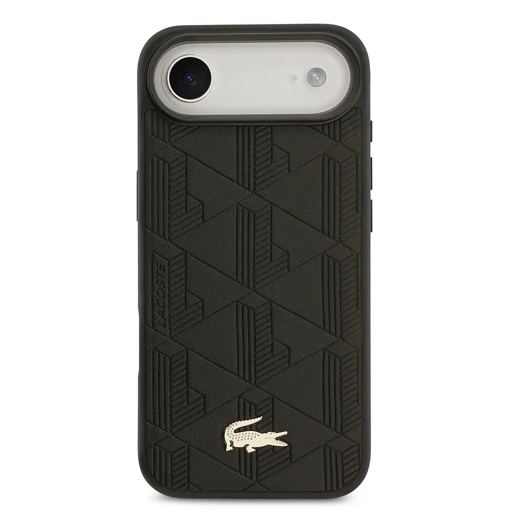 iPhone 17 Air MagSafe Uyumlu PU Deri Kılıf - Lacoste Monogram