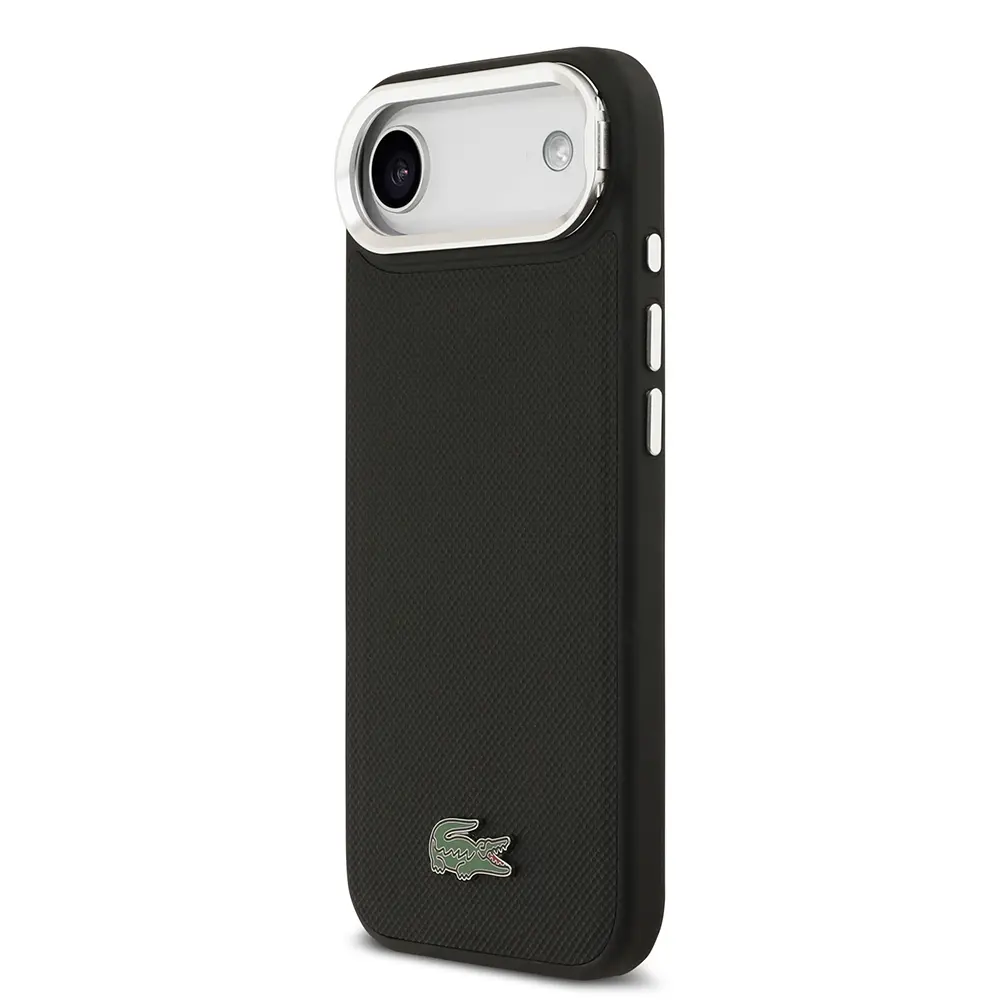 iPhone 17 Air MagSafe Uyumlu Standlı Kılıf - Lacoste PU Pike Desenli