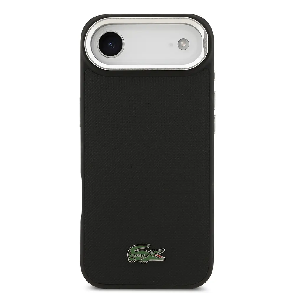 iPhone 17 Air MagSafe Uyumlu Standlı Kılıf - Lacoste PU Pike Desenli