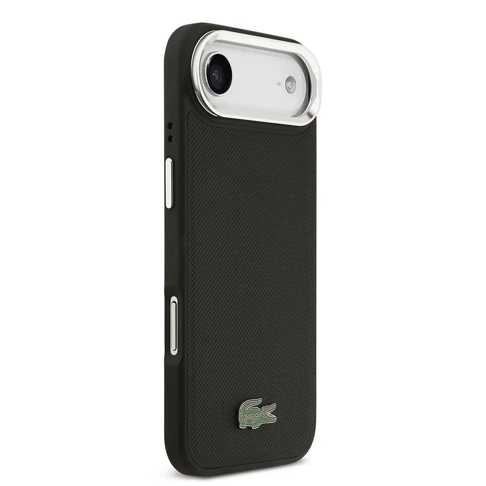 iPhone 17 Air MagSafe Uyumlu Standlı Kılıf - Lacoste PU Pike Desenli