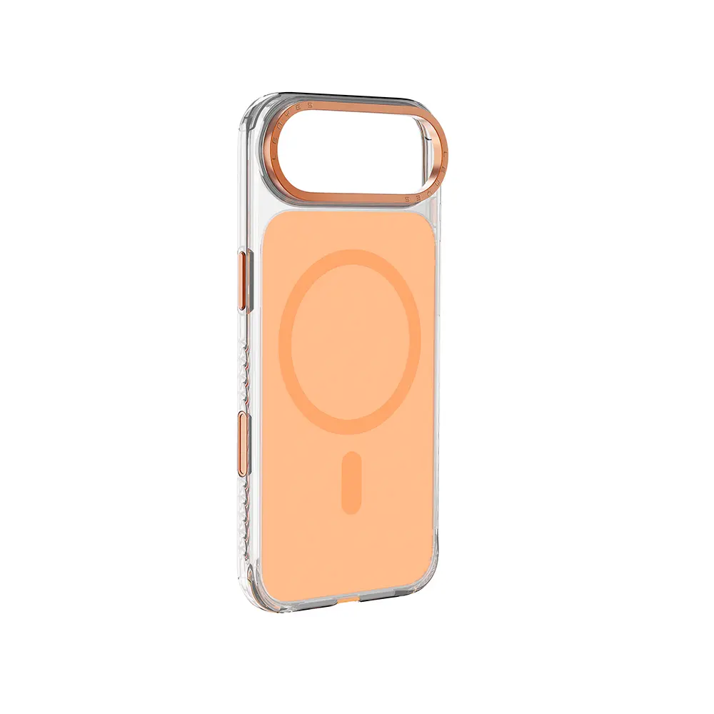 iPhone 17 Air MagSafe Uyumlu Metal Kamera Çerçeveli Sert Kılıf - Lenyes CK221