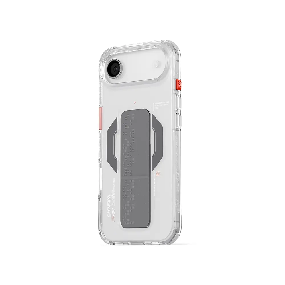 iPhone 17 Air MagSafe Uyumlu Standlı Şeffaf Kılıf - Skinarma Haxa