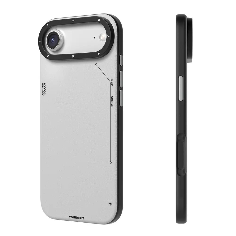 iPhone 17 Air MagSafe Uyumlu Mat Deri Desenli Kılıf - Youngkit Tech Fashion