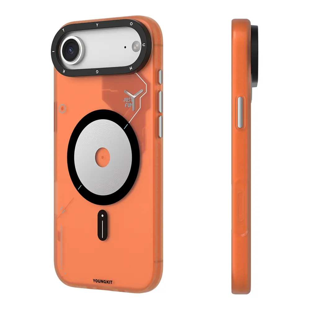 iPhone 17 Air MagSafe Uyumlu Disk Desenli Kılıf - Youngkit Disc Battle