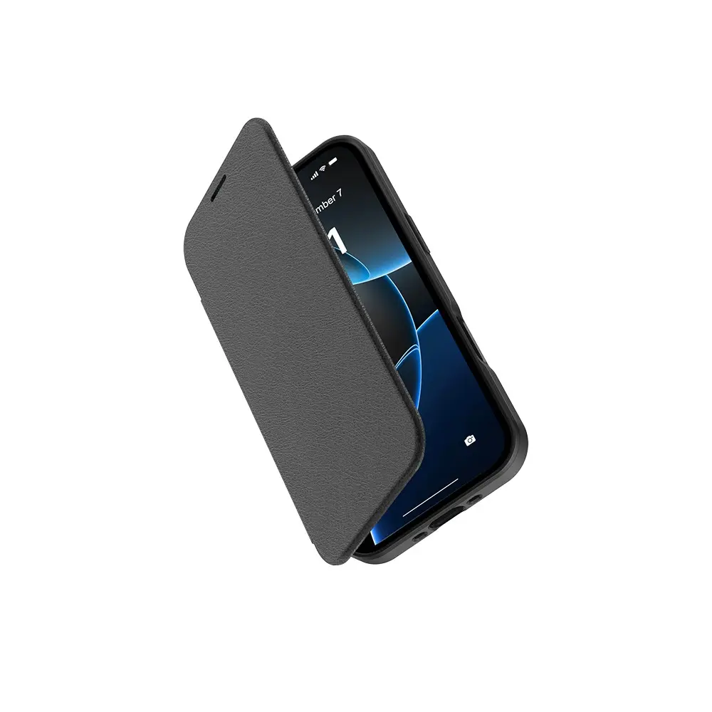 iPhone 17 Air MagSafe Uyumlu Şeffaf Kartlıklı Kapaklı Kılıf - Raptic Air Folio