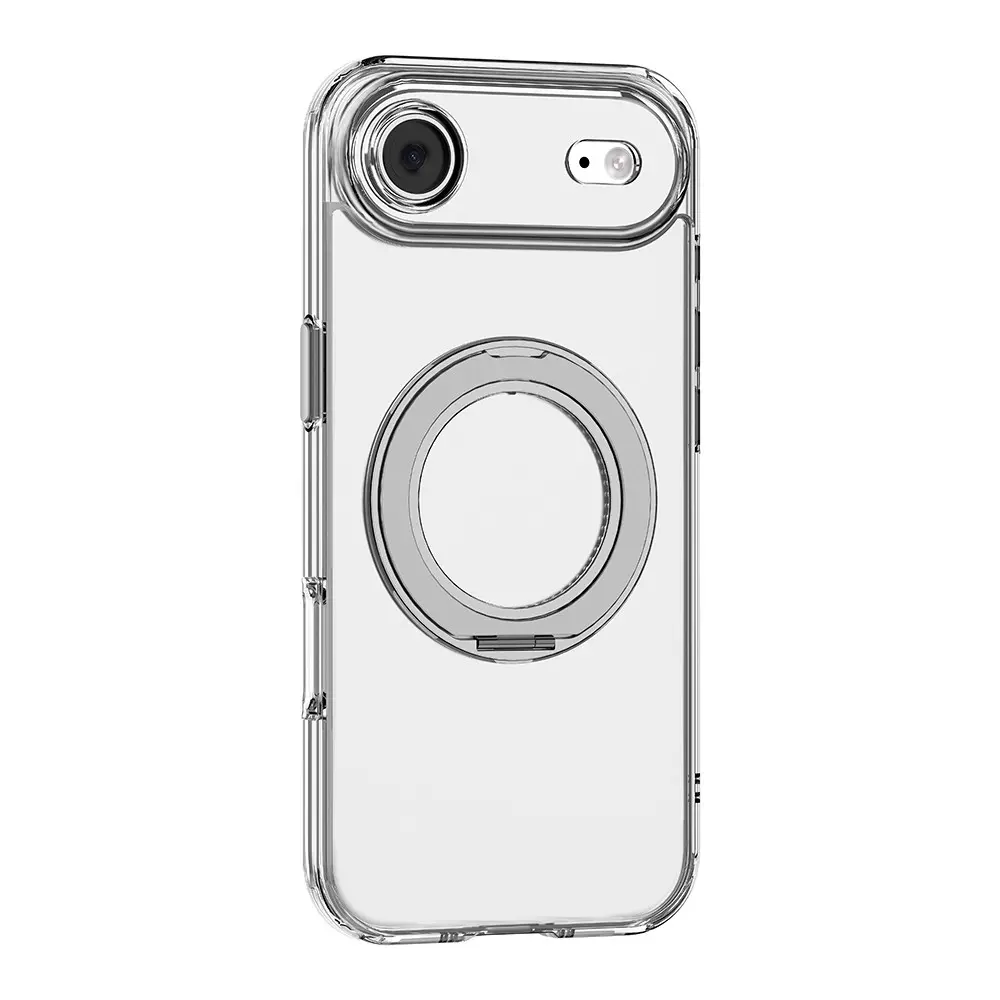 iPhone 17 Air MagSafe Uyumlu Standlı Şeffaf Kılıf - Mutural Fresh
