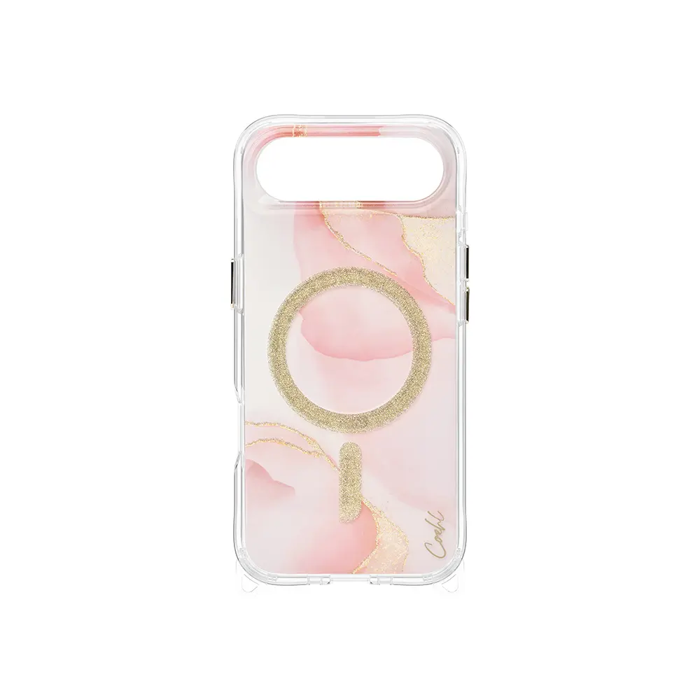 iPhone 17 Air MagSafe Uyumlu Simli Şeffaf Kılıf - Coehl Aeris