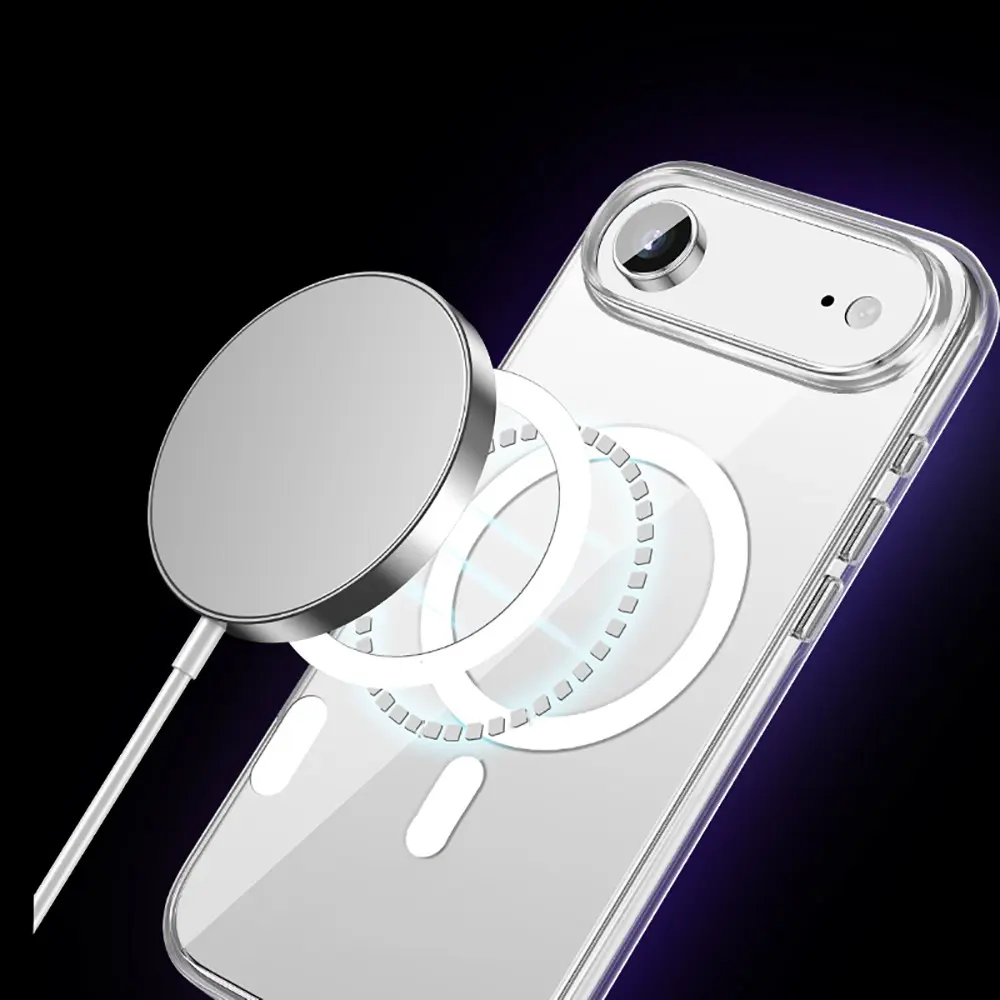 iPhone 17 Air MagSafe Uyumlu Şeffaf Sert PC Kılıf - Wlons Pita