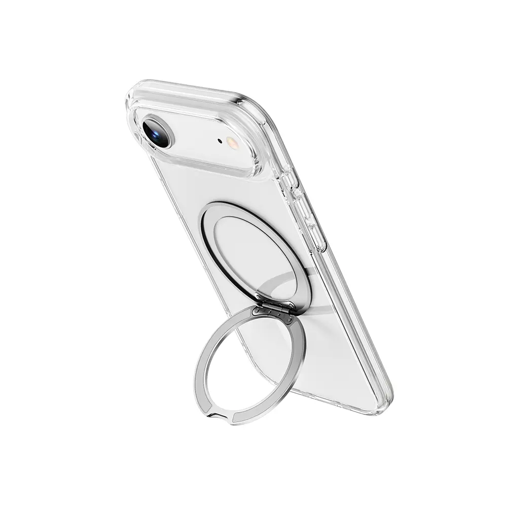 iPhone 17 Air MagSafe Uyumlu Standlı Şeffaf Kılıf - Wiwu iShield Ultra