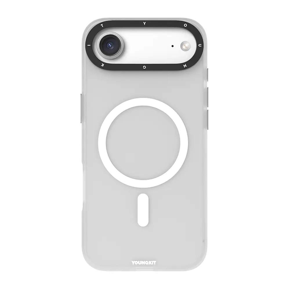 iPhone 17 Air MagSafe Uyumlu Şeffaf Kılıf - Youngkit Hidden Sand