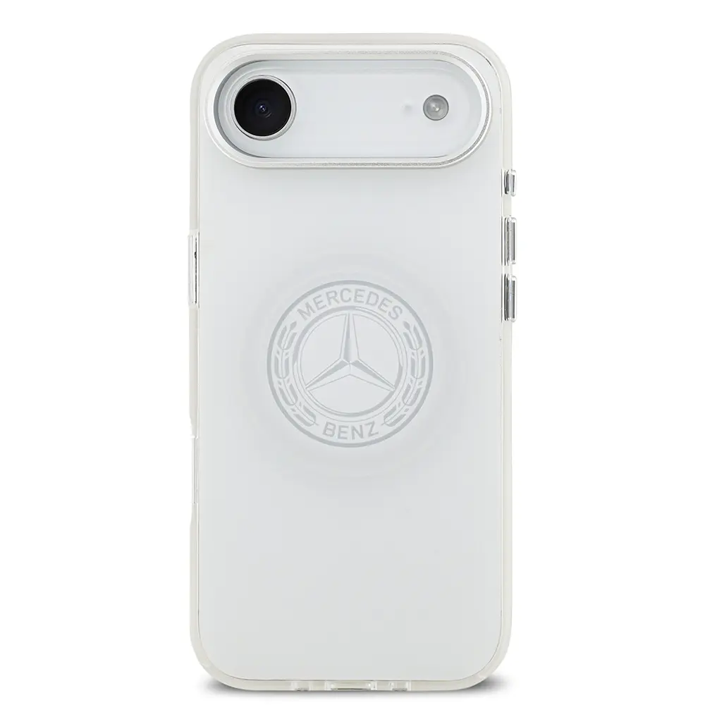 Apple iPhone 17 Air Kılıf Mercedes Benz Orjinal Lisanslı M-safe Şarj Özellikli Buzlu PC Nostaljik Yıldız Dizayn Kapak