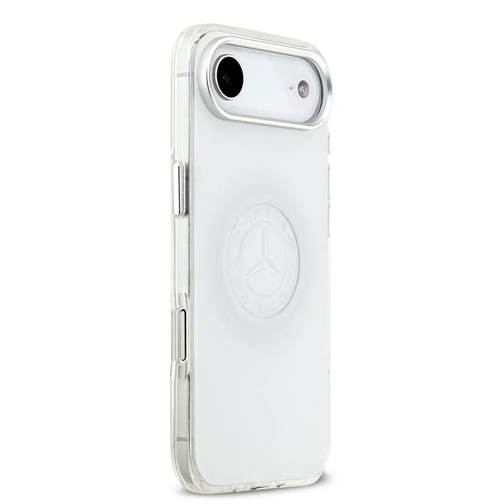 Apple iPhone 17 Air Kılıf Mercedes Benz Orjinal Lisanslı M-safe Şarj Özellikli Buzlu PC Nostaljik Yıldız Dizayn Kapak