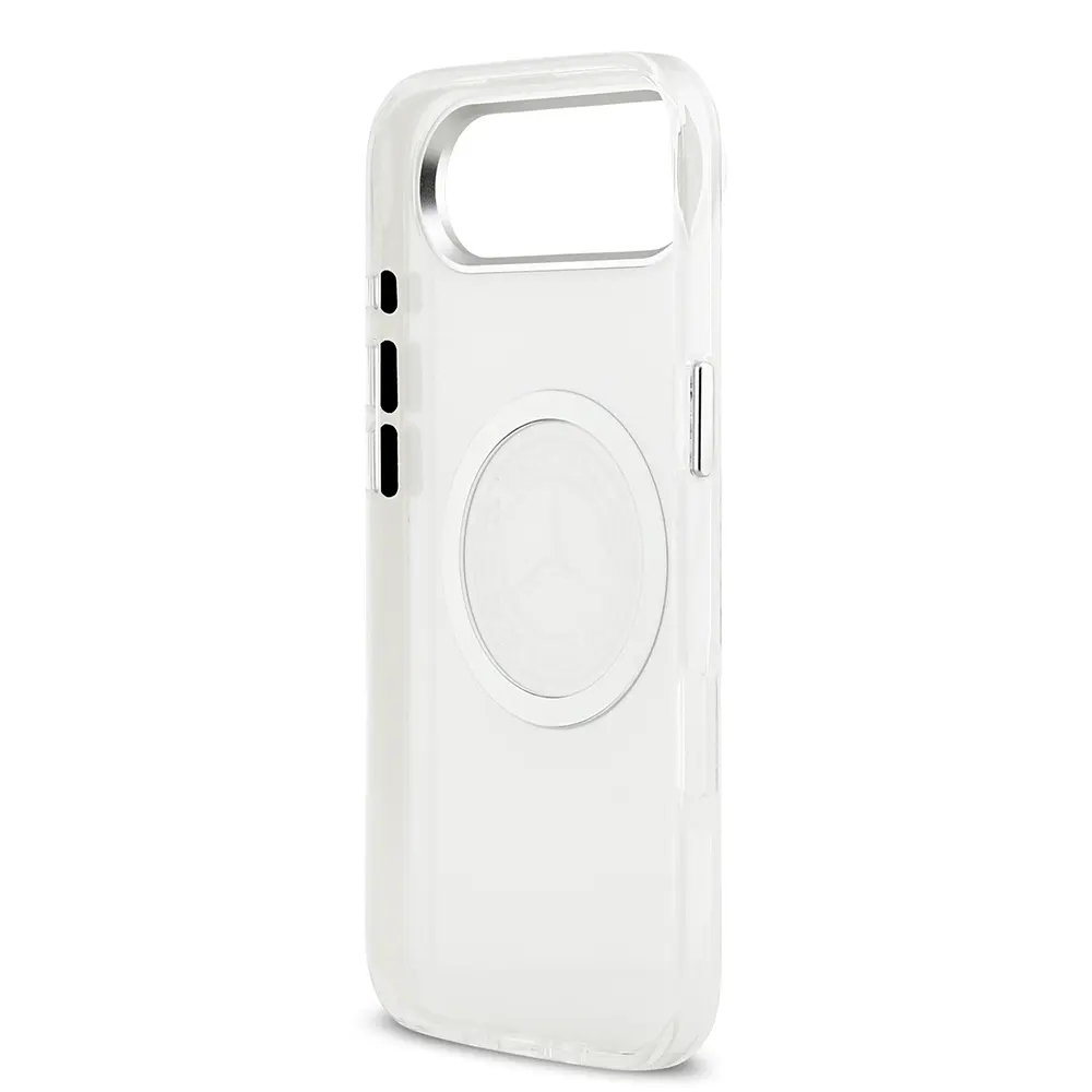 Apple iPhone 17 Air Kılıf Mercedes Benz Orjinal Lisanslı M-safe Şarj Özellikli Buzlu PC Nostaljik Yıldız Dizayn Kapak