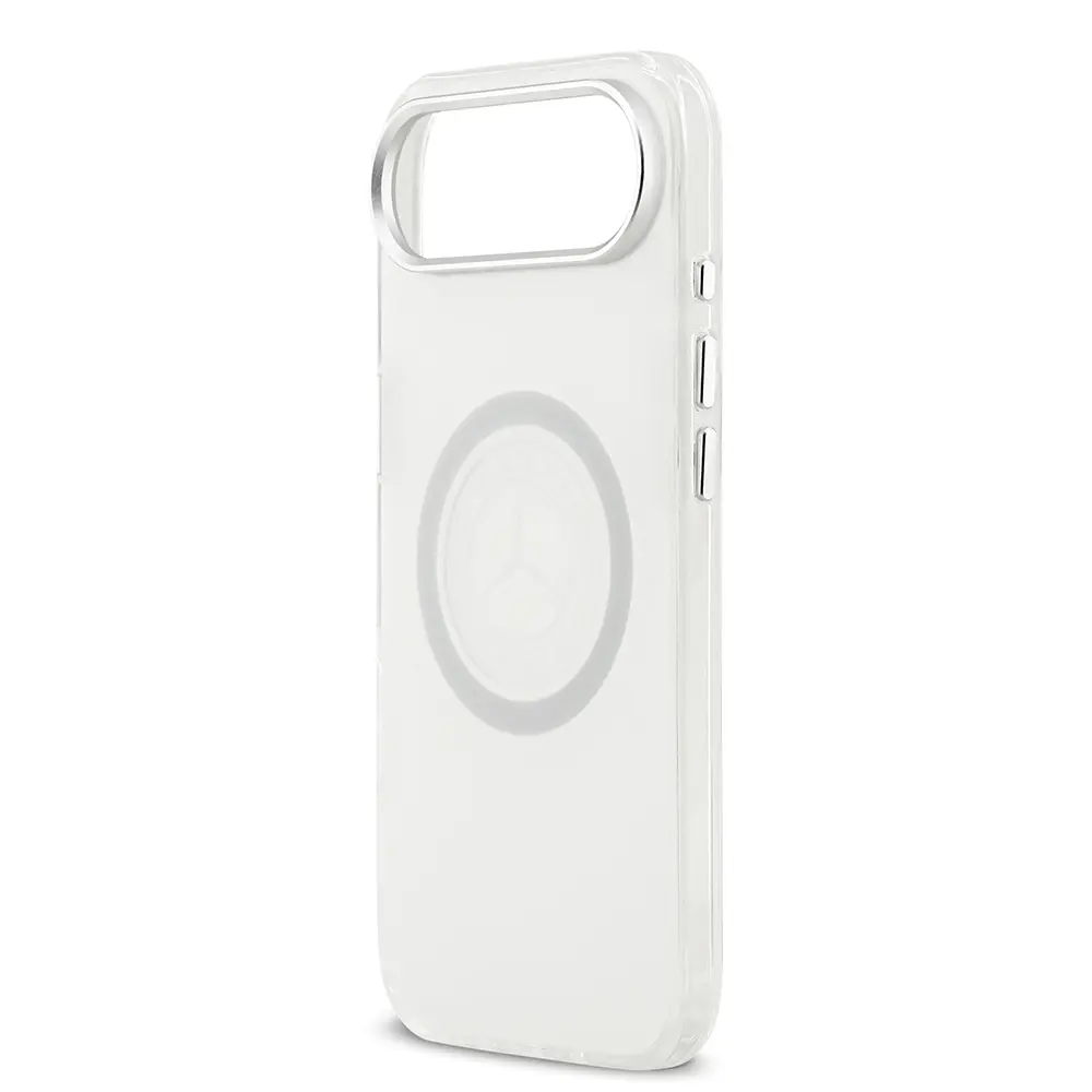 Apple iPhone 17 Air Kılıf Mercedes Benz Orjinal Lisanslı M-safe Şarj Özellikli Buzlu PC Nostaljik Yıldız Dizayn Kapak