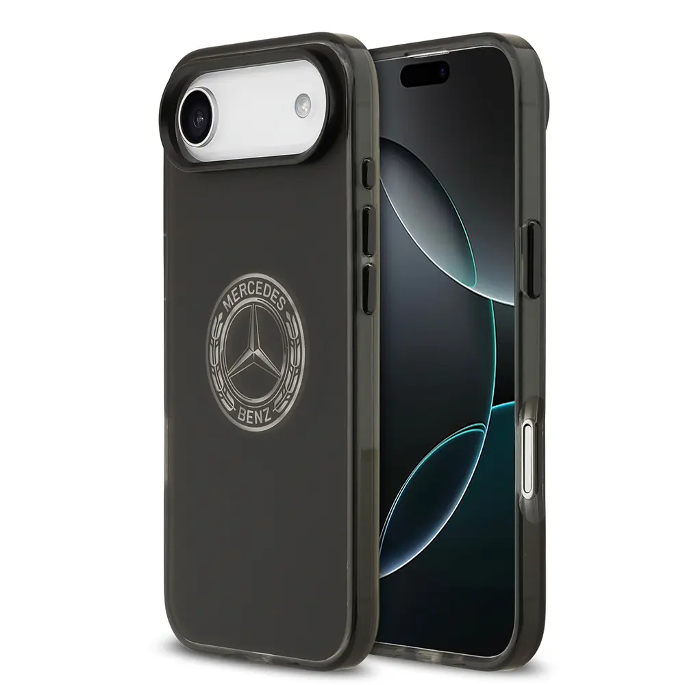 Apple iPhone 17 Air Kılıf Mercedes Benz Orjinal Lisanslı M-safe Şarj Özellikli Buzlu PC Nostaljik Yıldız Dizayn Kapak