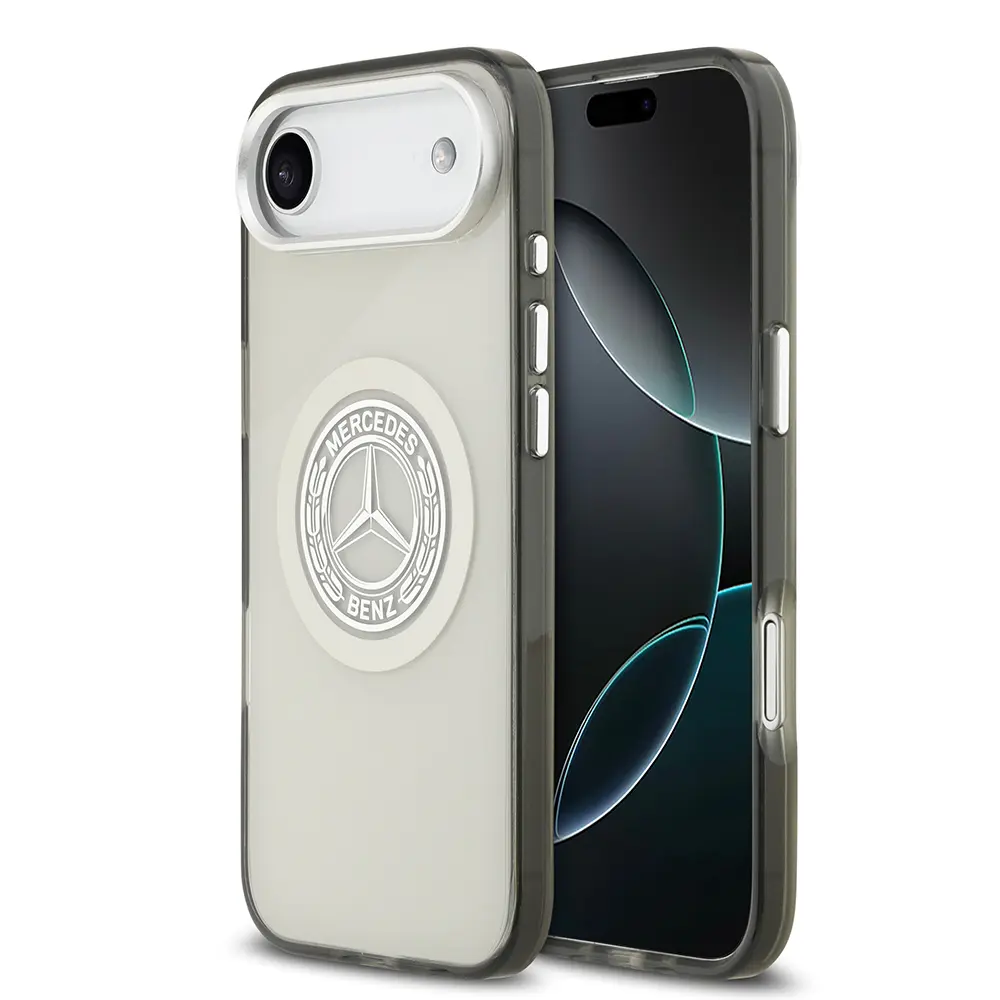iPhone 17 Air MagSafe Uyumlu Çift Katmanlı PC Kılıf - Mercedes Benz Nostaljik Yıldız