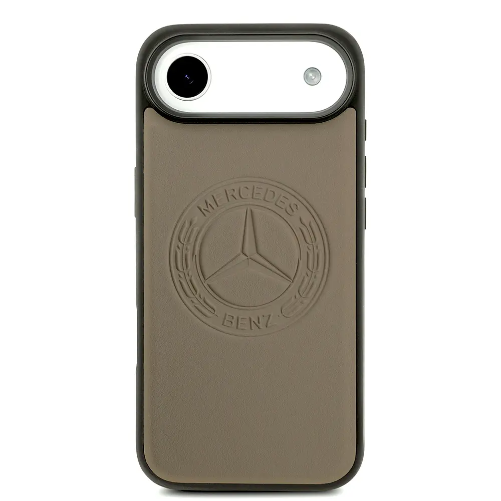 iPhone 17 Air MagSafe Uyumlu Hakiki Deri Kılıf - Mercedes Benz Nostaljik Yıldız