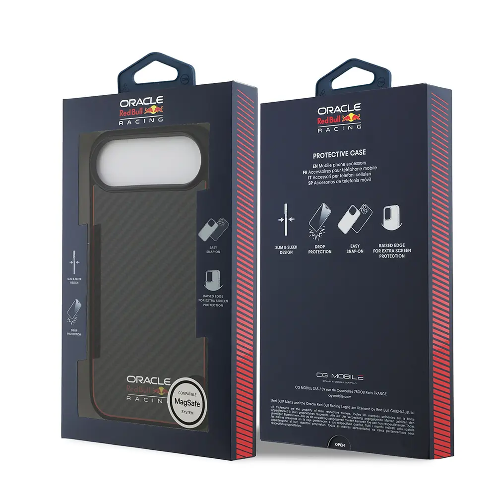 iPhone 17 Air MagSafe Uyumlu Karbon Fiber Kılıf - Redbull Lisanslı