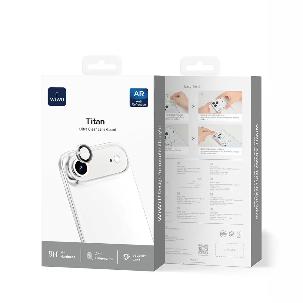 Apple iPhone 17 Air Wiwu LG-005 Falcon Anti Reflective Çizilmeye Karşı Dayanıklı Kamera Lens Koruyucu