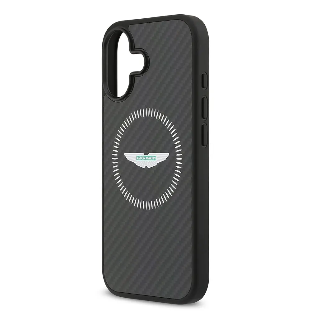iPhone 17 MagSafe Uyumlu Karbon Fiber Kılıf - Aston Martin Lisanslı