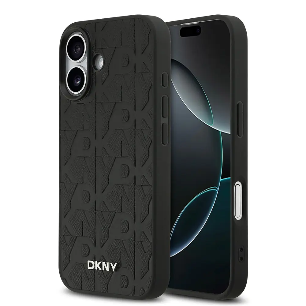 iPhone 17 MagSafe Uyumlu 3D Grid Desenli Kılıf - DKNY Lisanslı