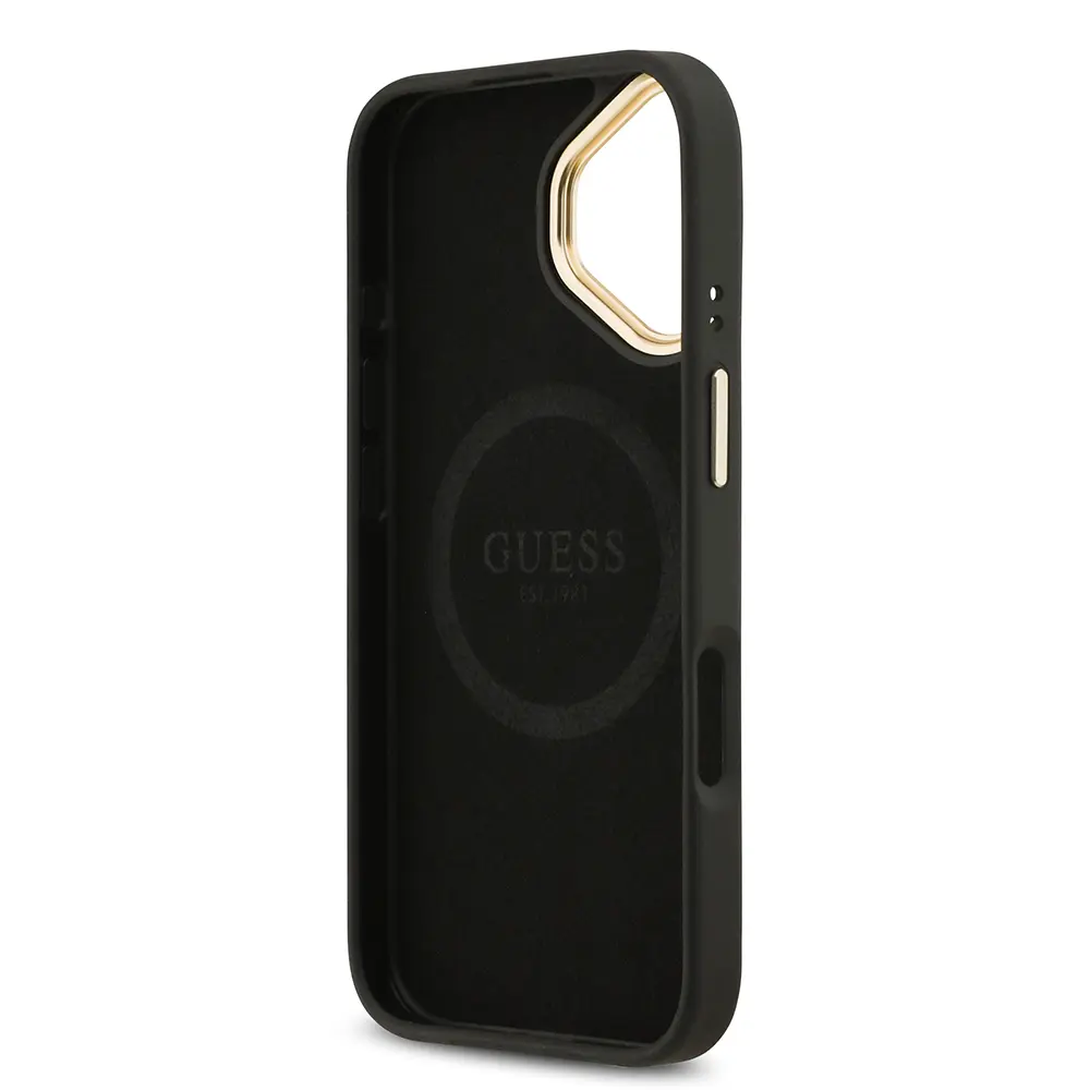 iPhone 17 MagSafe Uyumlu 4G Desenli Kılıf - Guess Klasik Logolu