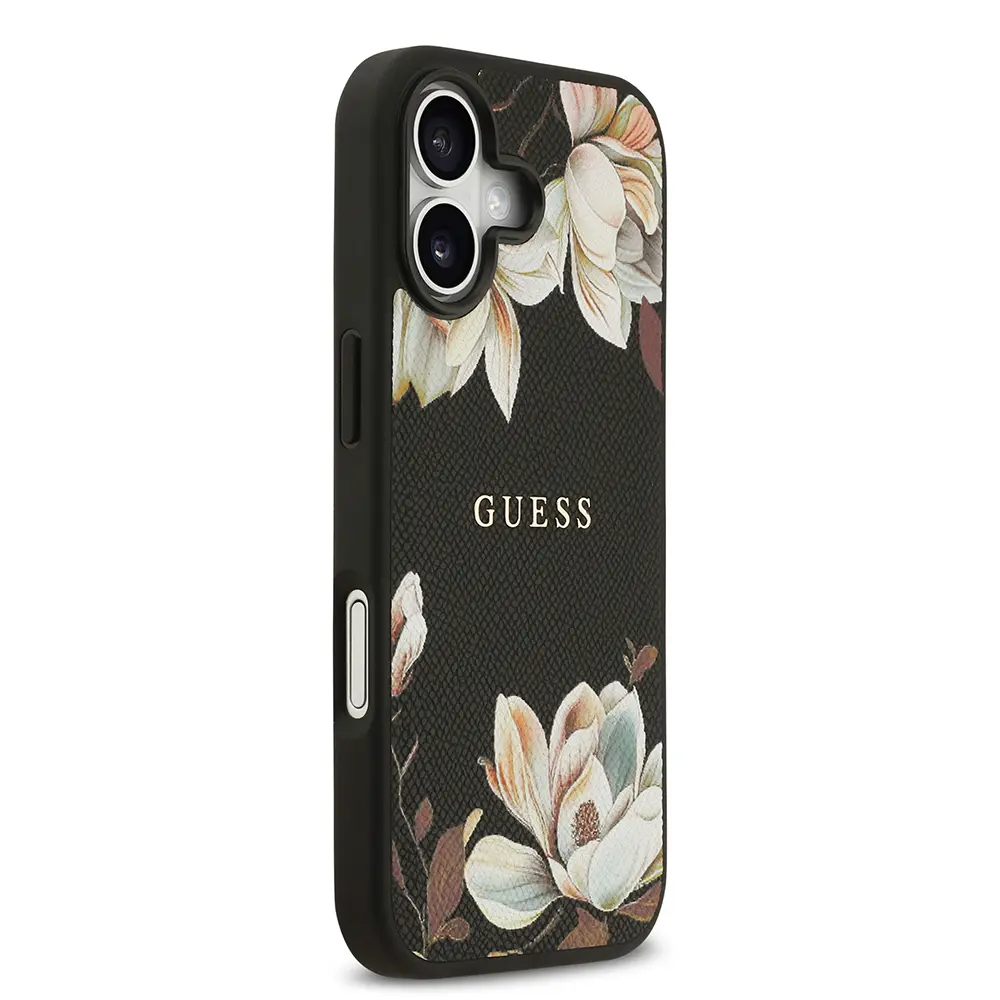 iPhone 17 MagSafe Uyumlu Çiçek Tasarımlı Kılıf - Guess Lisanslı