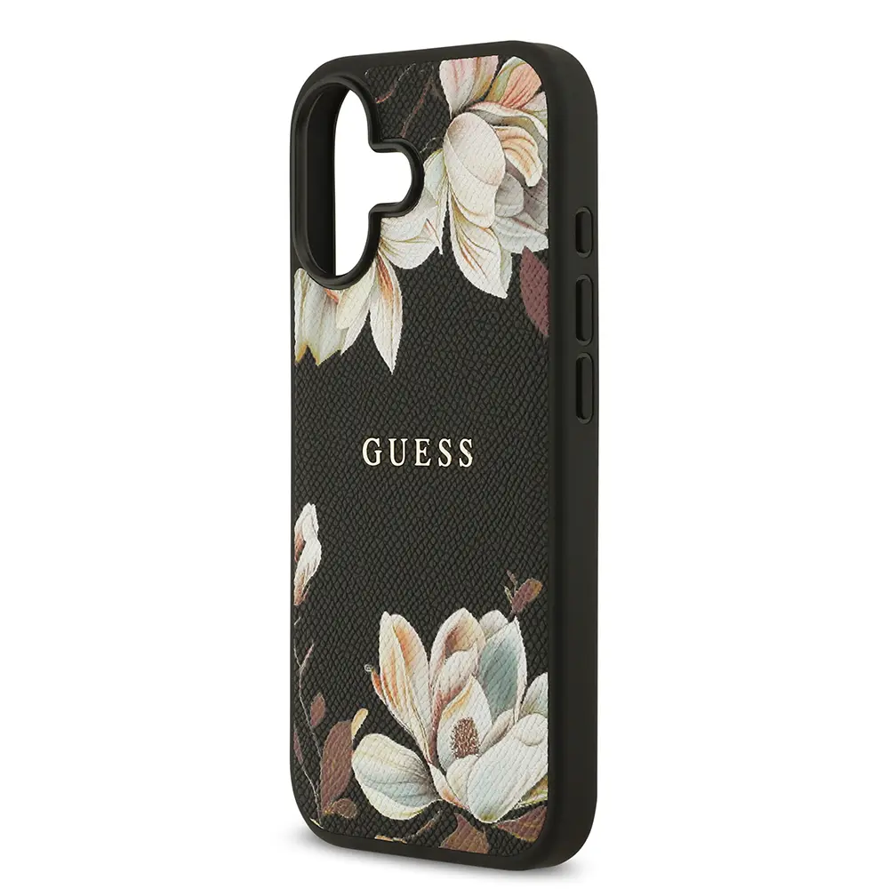iPhone 17 MagSafe Uyumlu Çiçek Tasarımlı Kılıf - Guess Lisanslı