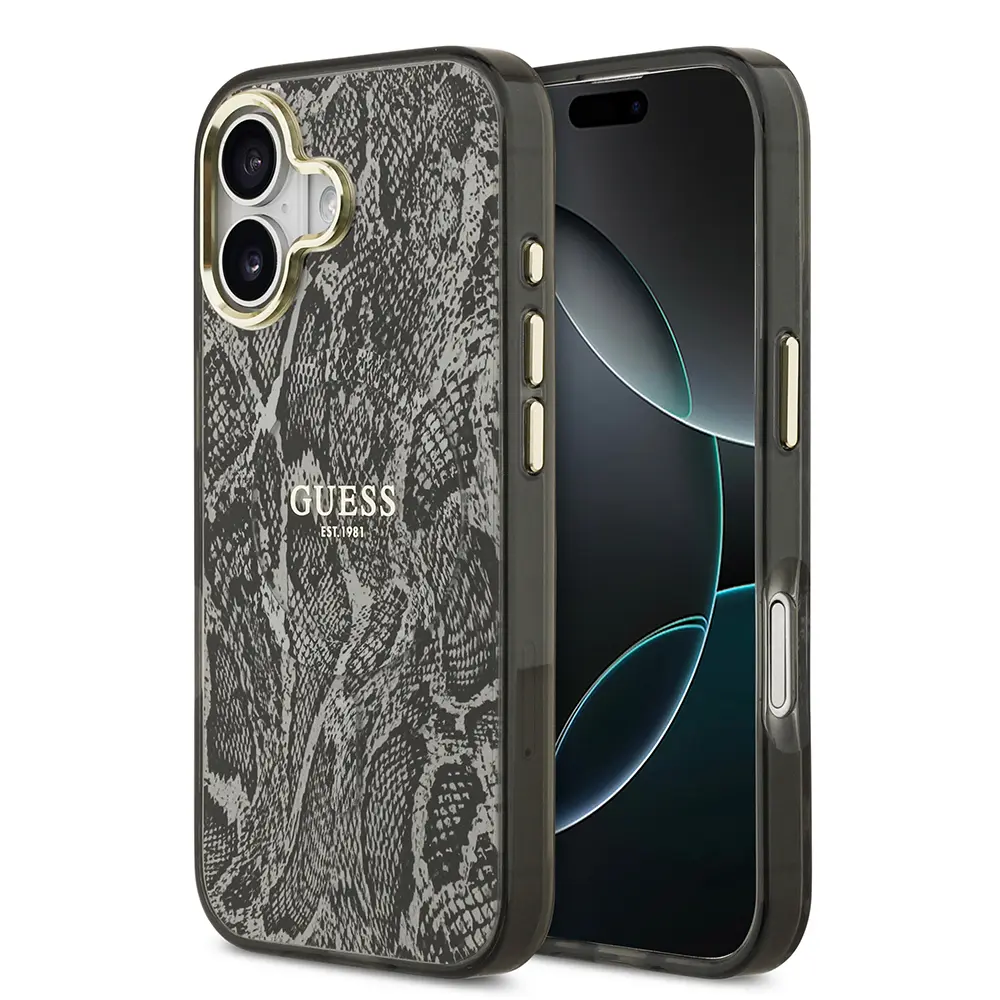 iPhone 17 MagSafe Uyumlu Python Desenli Kılıf - Guess Lisanslı
