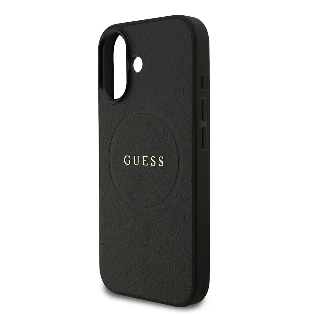iPhone 17 MagSafe Uyumlu PU Deri Kılıf - Guess Yazı Logolu