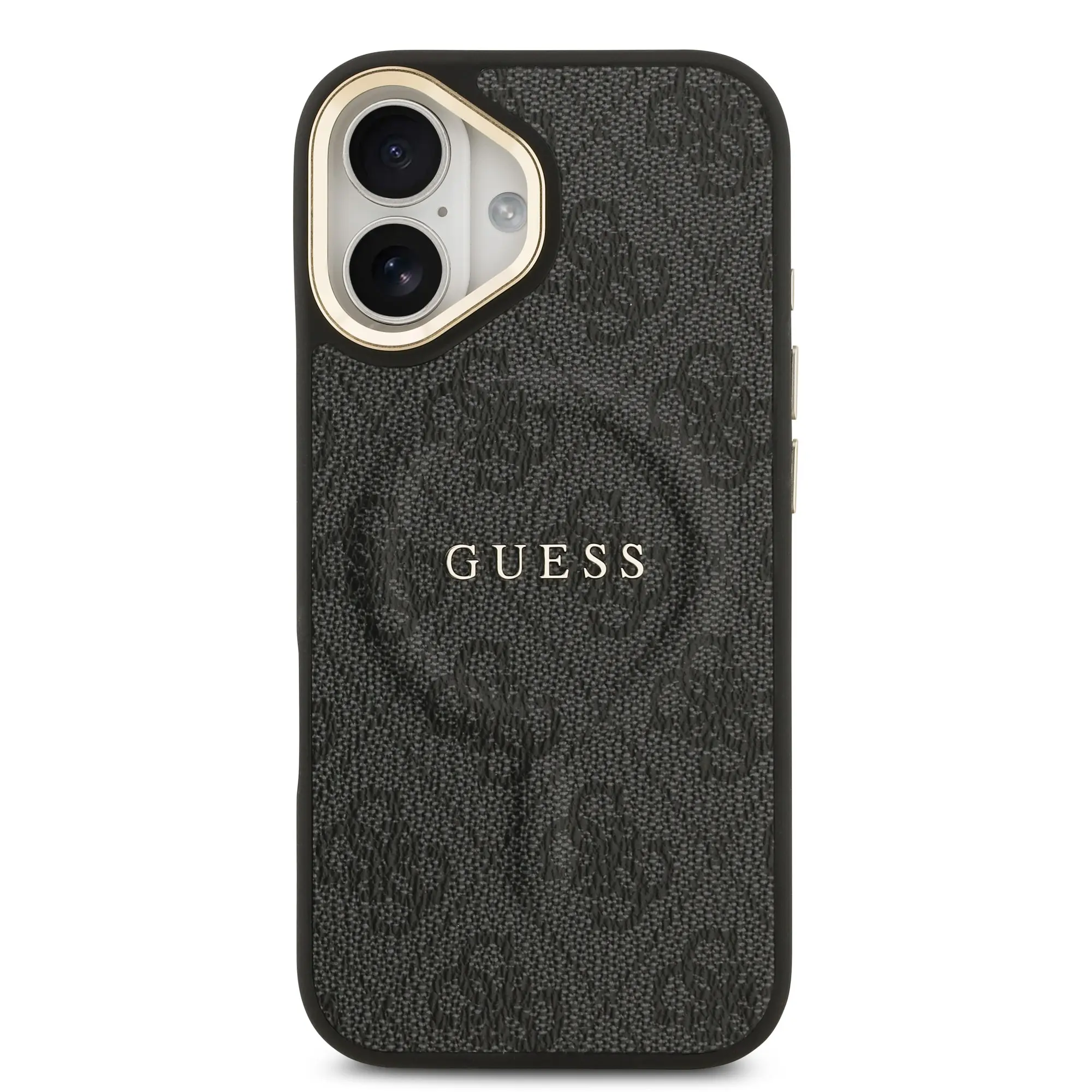 iPhone 17 MagSafe Uyumlu PU Deri Kılıf - Guess 4G Logolu