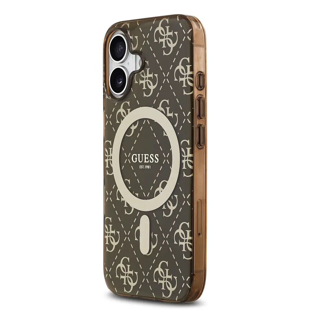 iPhone 17 MagSafe Uyumlu Kılıf - Guess 4G Desenli IML