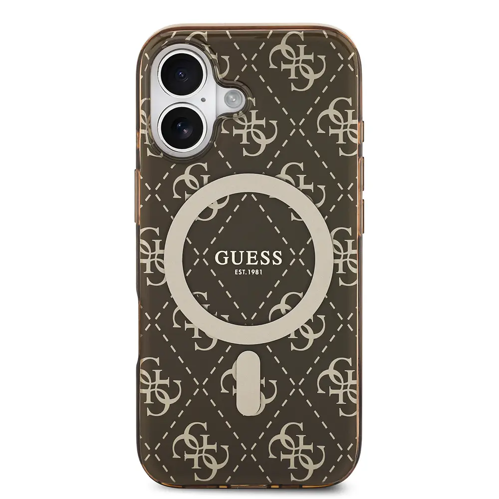 iPhone 17 MagSafe Uyumlu Kılıf - Guess 4G Desenli IML