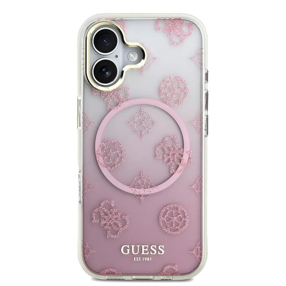 iPhone 17 MagSafe Uyumlu Silikon Kılıf - Guess Peony