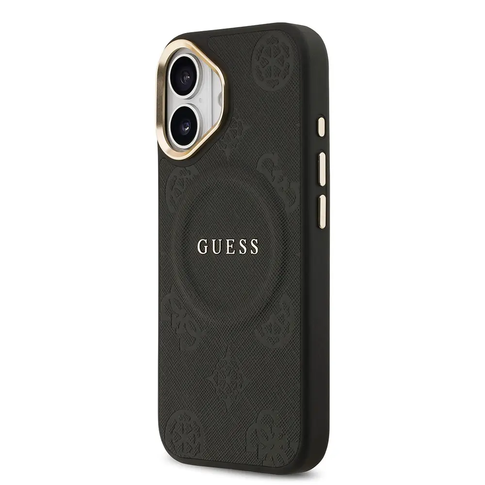 iPhone 17 MagSafe Uyumlu PU Deri Kılıf - Guess Peony