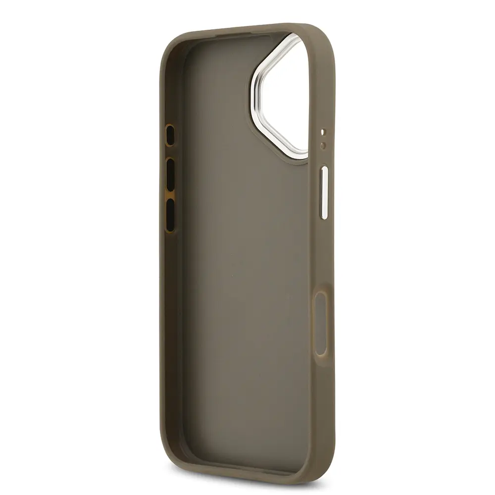 iPhone 17 Uyumlu Kılıf - Guess Grained 4G Büyük Logolu Kapak